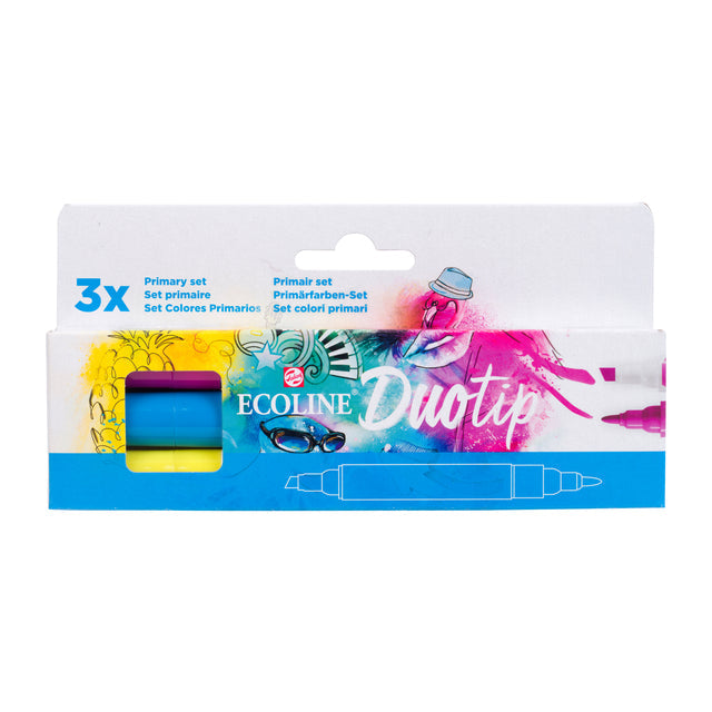 TALENS - Duotip Marker Ecoline Primary Set 3 Farben | 3 Stücke