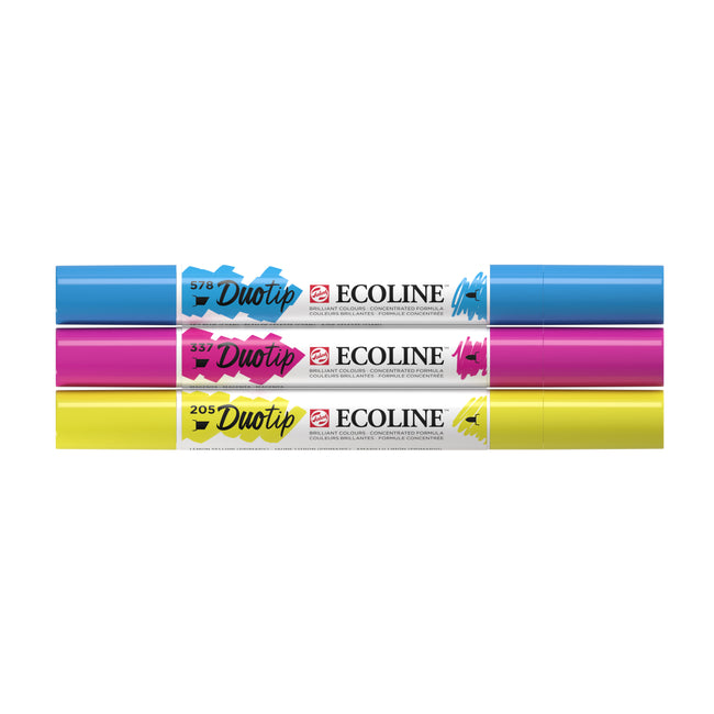 Talens - Duotip Ecoline lot de 3 pièces primaire | 3 pièces