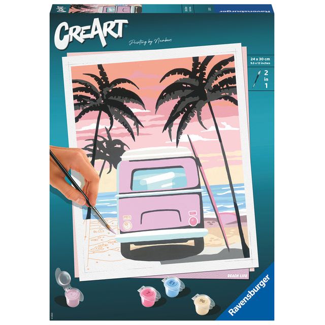 Ravensburger - Peinture sur des chansons Creart Beach Life