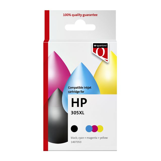 Quantore -  Inktcartridge hp 305xl zwart+kleur