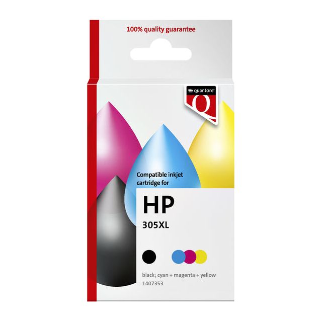 Quantore - Inktcartridge hp 305xl zwart+kleur | 12 stuks