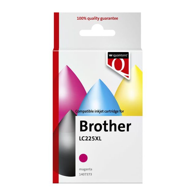 Quantore - Inkcartridge Brother LC225XL Red | 12 pièces