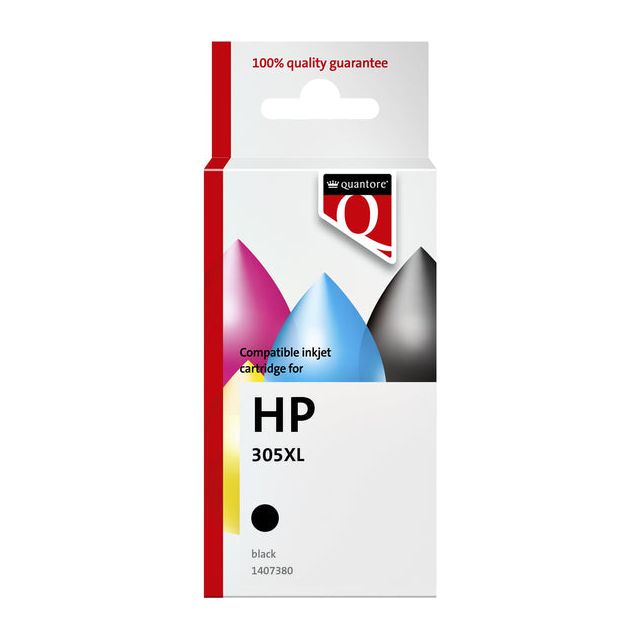 Quantore - Inkcartridge HP 305xl noir | 12 pièces