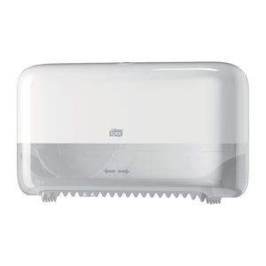 Tork - Toilettenpapierspender T7 Elevation Optiserve Coreless medium duo weiß 558040
