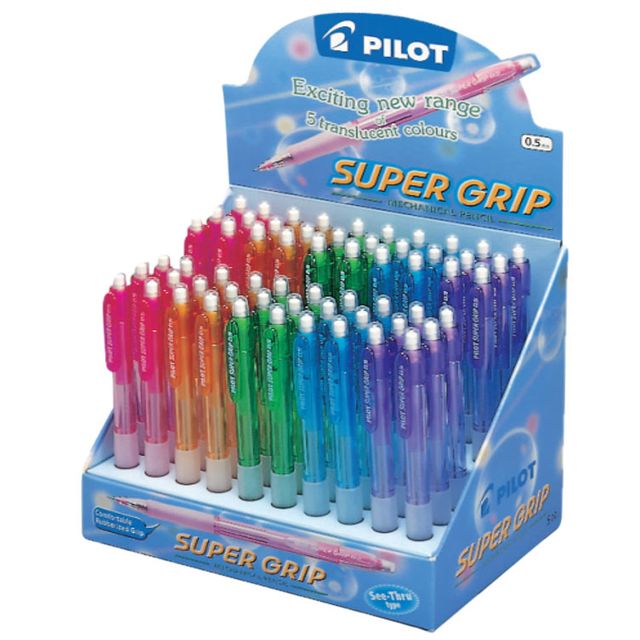Pilot - Druckbleistift Supergrip HB 0,5 neon sortiert | 60 Stück