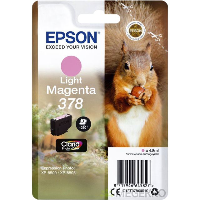 EPSON - Inkcartridge 378, 360 pages, OEM C13T37864010, Licht Magenta