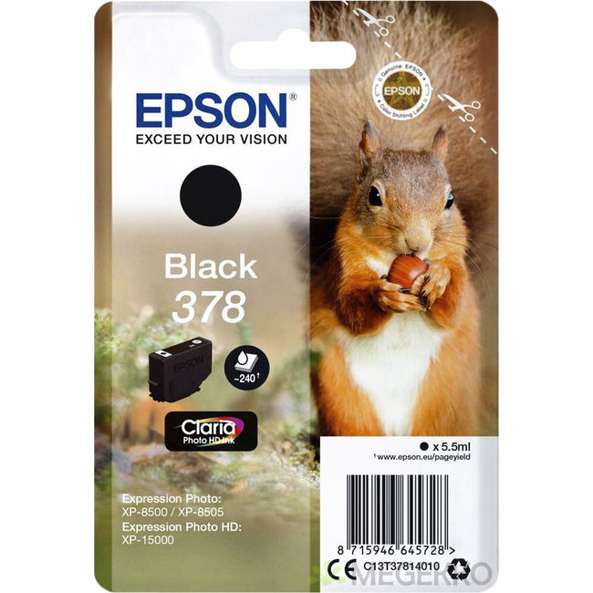 Epson - Cartouche d'encre 378 T3781 noire