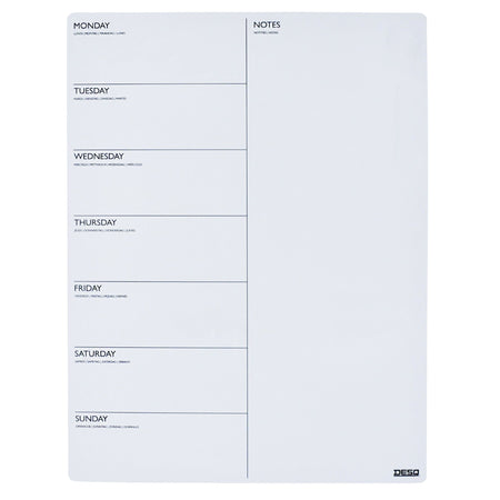 Desq - Agenda semaine magnétique 40x30cm magnétique