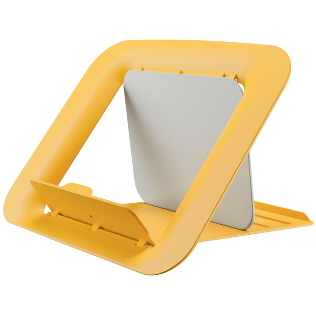 Leitz - Support pour ordinateur portable Ergo Cosy réglable recyclé jaune