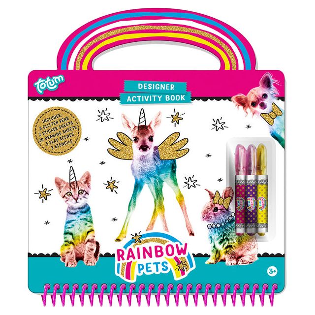 Totum - Activiteitenboek rainbow pets designer | 6 stuks