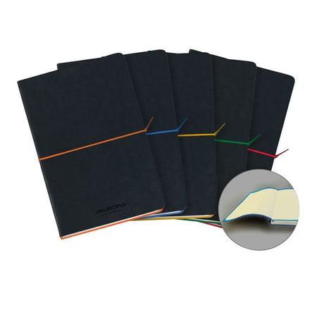 Aurora - Notizbuch Tesoro A5 192 Seiten liniert 80gr sortiert | 10 Stück