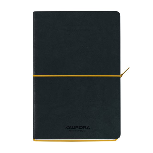 Aurora - Notizbuch Tesoro A5 192 Seiten liniert 80gr gelb