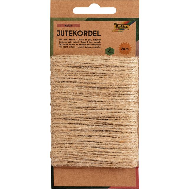 Folia Paper -  Touw jute folia 20 meter naturel