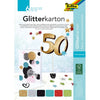 Folia Paper - Glitzerkarton Folia 174x245mm 6 Blatt Basic sortiert | 5 Stück