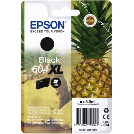 Epson - Cartouche d'encre 604XL T10H14 noir | 10 pièces