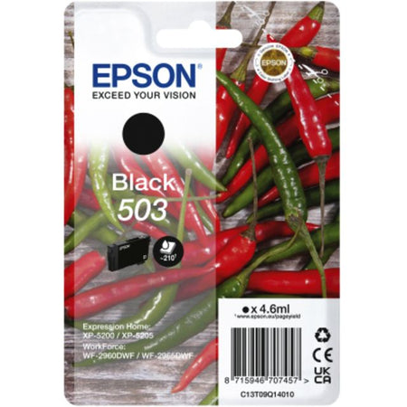 Epson - Cartouche d'encre 503 t09q14 noir | 10 pièces
