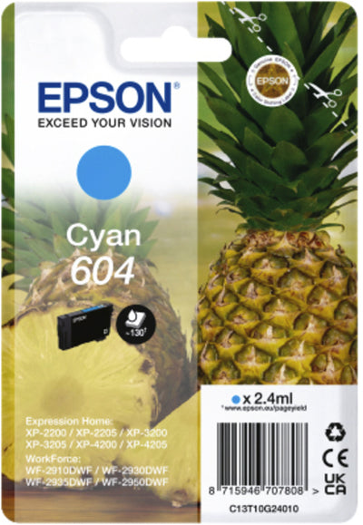 Epson -  Inktcartridge  604 t10g24 blauw | 10 stuks