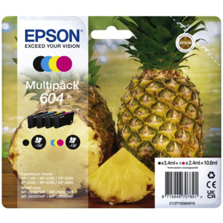 Epson -  Inktcartridge  604 t10g64 zwart + 3 kleuren | 8 stuks