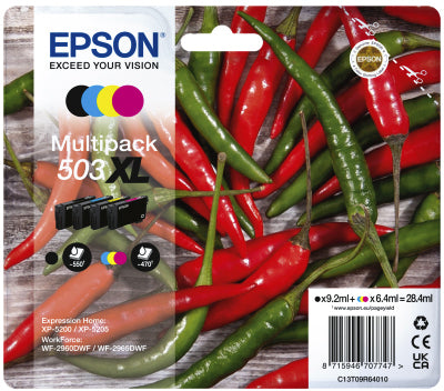 Epson - Cartouche d'encre 503xl t09r64 noire + 3 couleurs