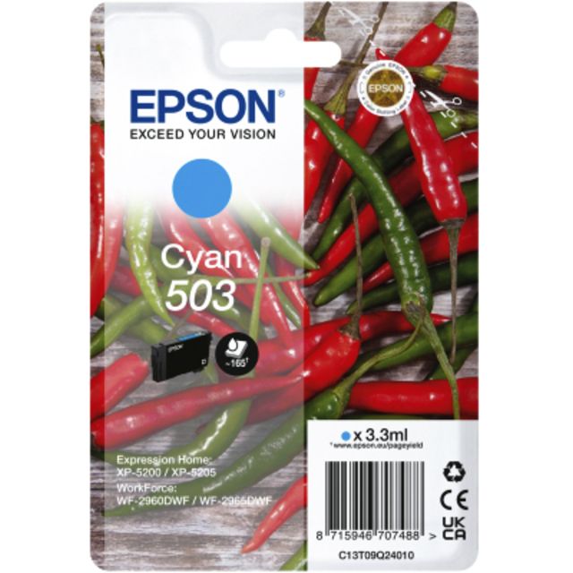 Epson - Cartouche d'encre 503 T09Q24 bleue