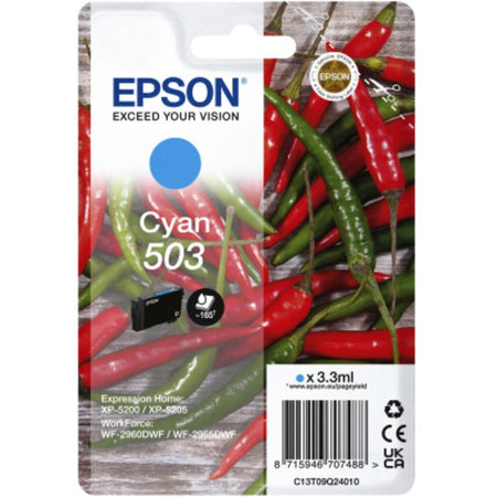 Epson - Cartouche d'encre 503 t09q24 bleu | 10 pièces