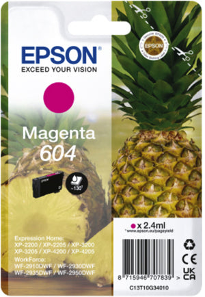 Epson - Tintenpatrone 604 T10G34 rot | 10 Stück