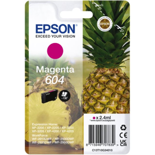 Epson - Inktcartridge epson 604 t10g34 rood