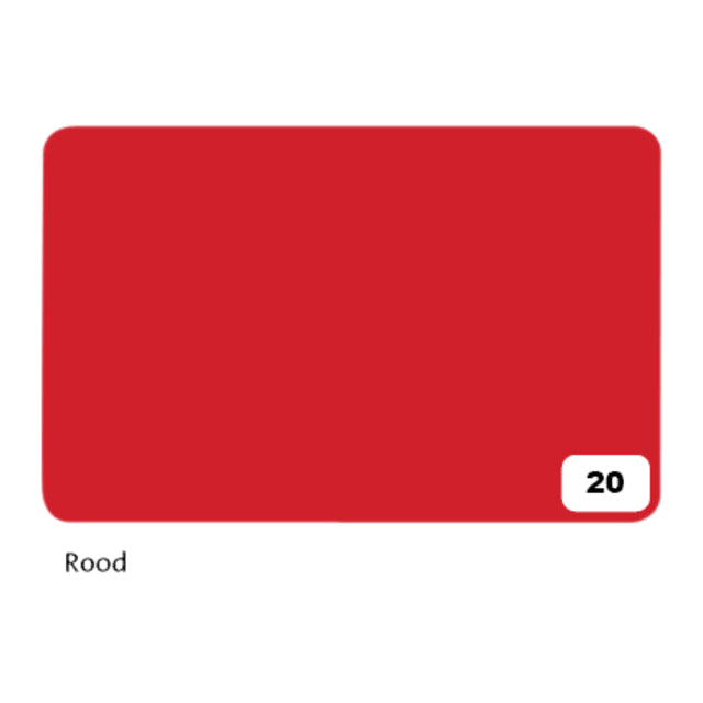 Folia Paper - Carton photo Folia 2 faces 50x70cm 300gr nr20 rouge | 10 pièces