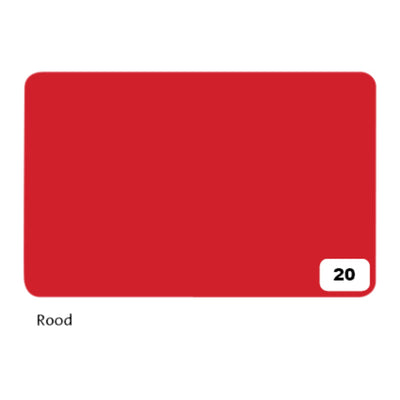 Folia Paper - Carton photo Folia 2 faces 50x70cm 300gr nr20 rouge | 10 pièces