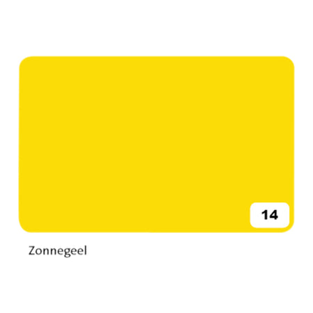 Folia Paper - Carton photo Folia 2 faces 50x70cm 300gr n°14 jaune soleil | 10 pièces