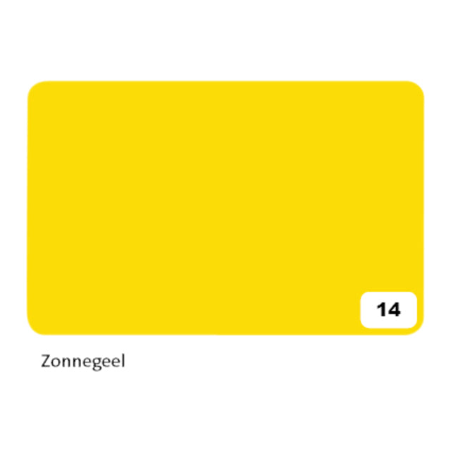 Folia Paper - Fotokarton Folia 2-seitig 50x70cm 300gr Nr. 14 Sonnengelb