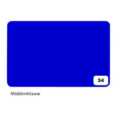 Folia Paper - Carton photo Folia 2 faces 50x70cm 300gr nr34 bleu moyen | 10 pièces