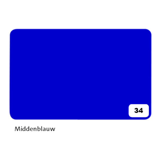 Folia Paper - Carton photo Folia 2 faces 50x70cm 300gr nr34 bleu moyen | 10 pièces