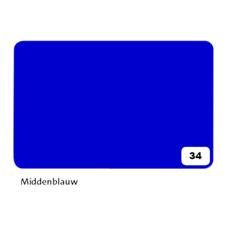 Folia Paper - Carton photo Folia 2 faces 50x70cm 300gr n°34 bleu moyen
