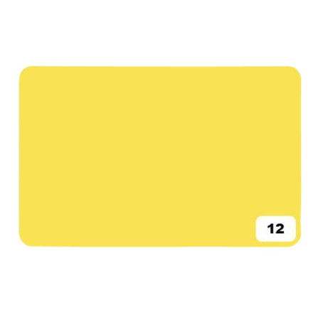 Folia Paper - Carton photo Folia 2 faces 50x70cm 300gr n°12 jaune citron