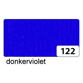 Folia Paper -  Crepepapier folia 50x250cm 10vel 122 donkerviolet