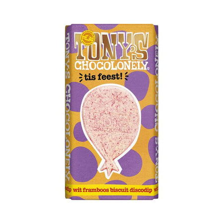 Tony's Chocolonely - Barre de fête au chocolat tis 180gr | 15 pièces