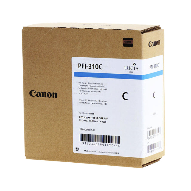 Canon - Cartouche d'encre PFI-310 bleue