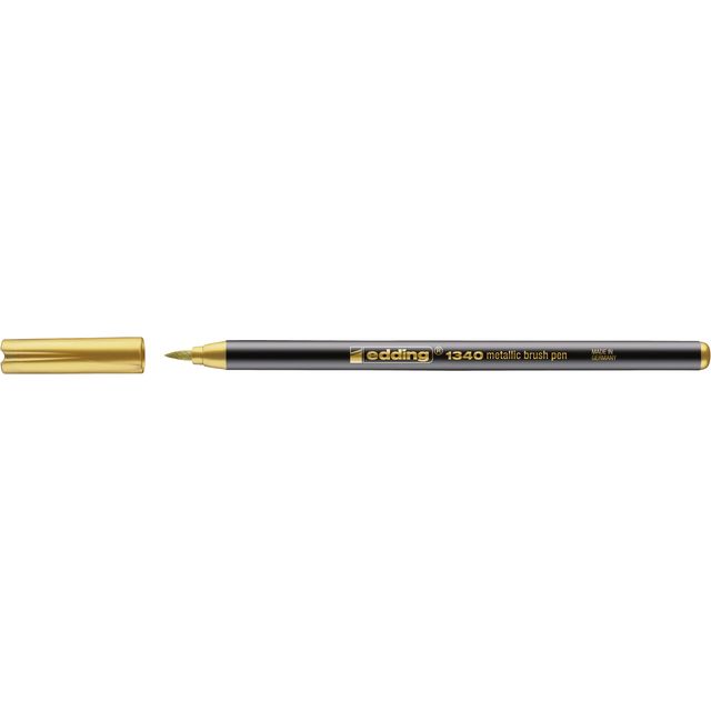 Edding -  Brushpen  1340 metallic goud | 10 stuks