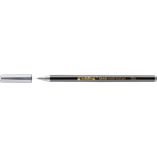 Edding -  Brushpen  1340 metallic zilver