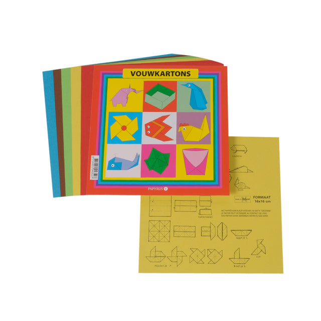 Papyrus - Faltschachteln quadratisch 16x16cm 105 Gramm sortiert 40 Blatt