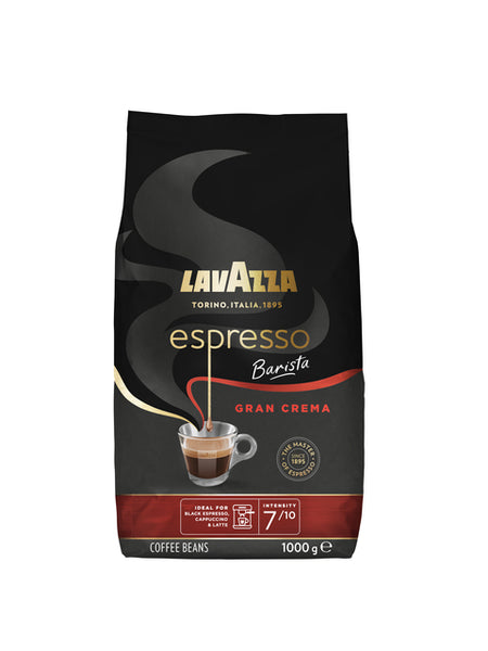Lavazza - Café expresso en grains Barista Gran Crema 1kg | 6 pièces