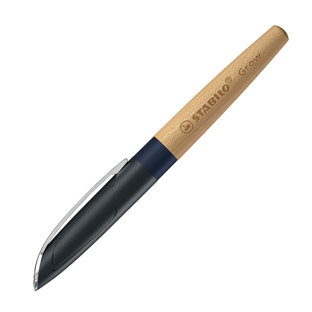 STABILO - Stylo plume Grow medium bleu myrtille/hêtre