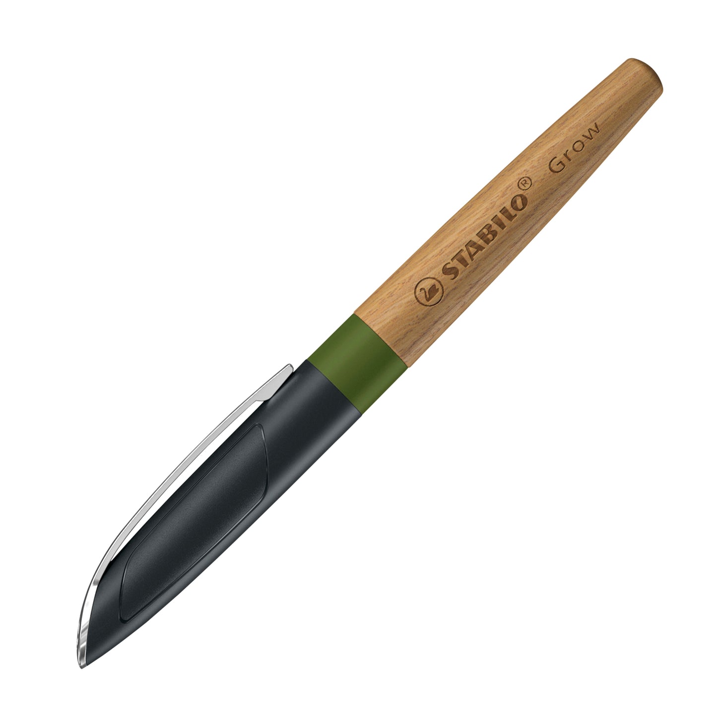 Stabilo - Stylo plume Grow medium vert mousse/chêne | 3 pièces