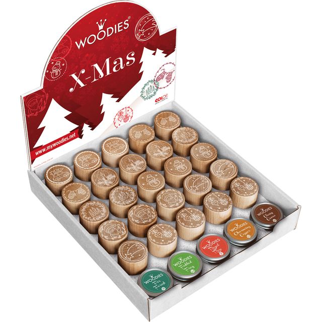 Woodies - Stempel und Stempelkissen Weihnachtsbild