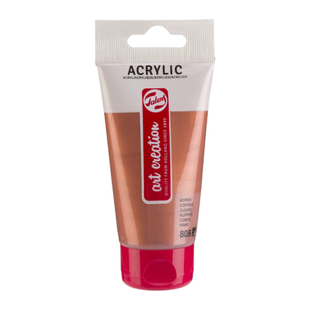 Talens Art Creation - Peinture acrylique Art Creation 805 cuivre tube de 75ml | 3 pièces