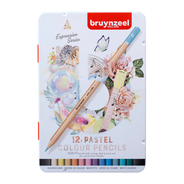 Bruynzeel - Kleurpotlood bruynzeel 12 stuks pastel kleuren | 6 stuks