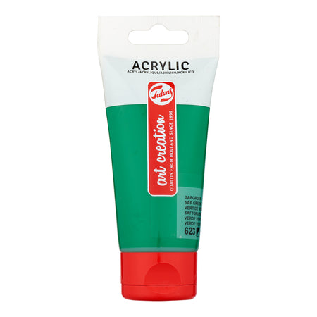 Talens Art Creation - Peinture acrylique Art Creation 623 vert de sève tube de 75ml | 3 pièces