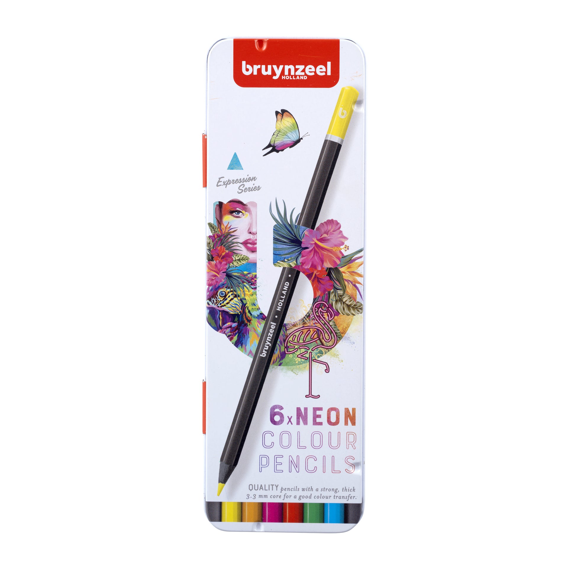Bruynzeel -  Kleurpotlood  expression blik 6st ass ne | 6 stuks