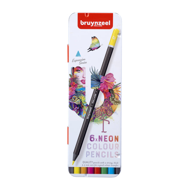 Bruynzeel - Buntstiftset 6-teilig neon | 6 Stück